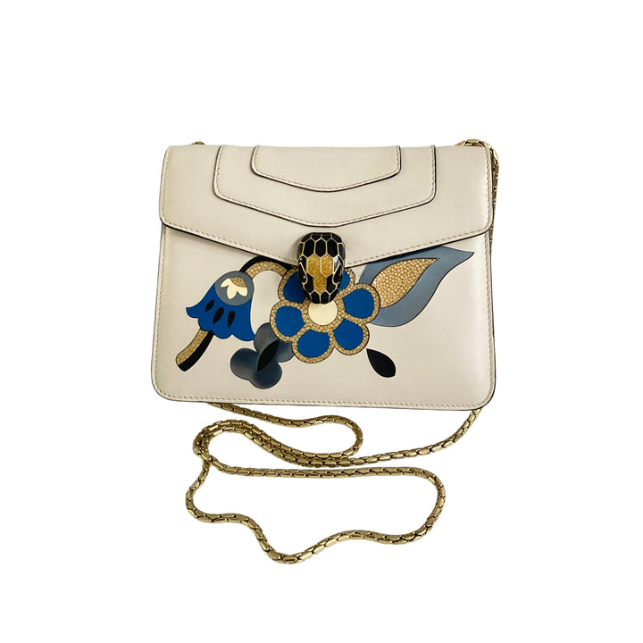 Bvgari Serpenti Forever Crossbody bag blue flower