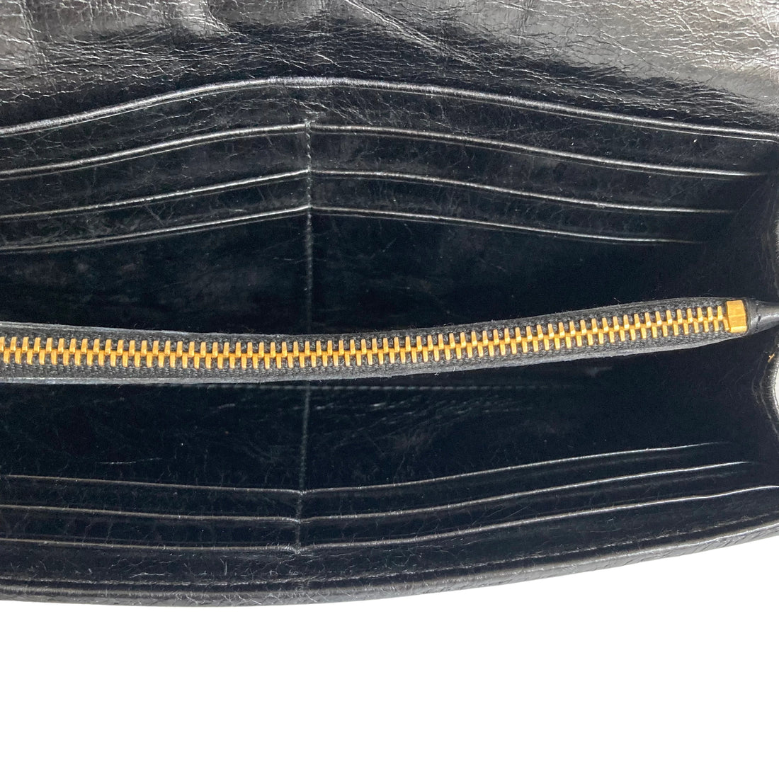 Miu Miu Nappa Matelasse Flap Wallet Black