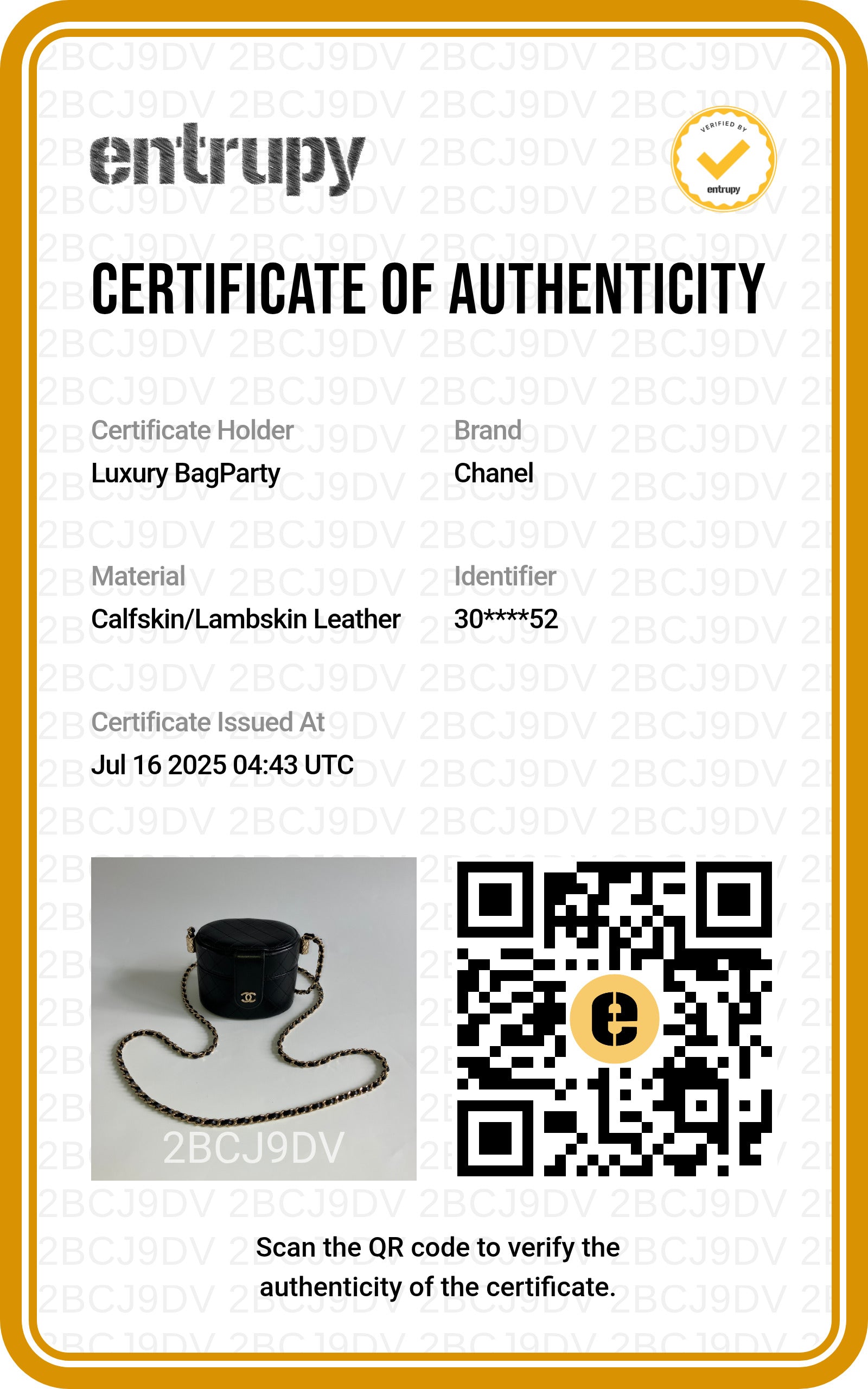 Chanel Vanity Quilted Mini Round Clutch With Chain