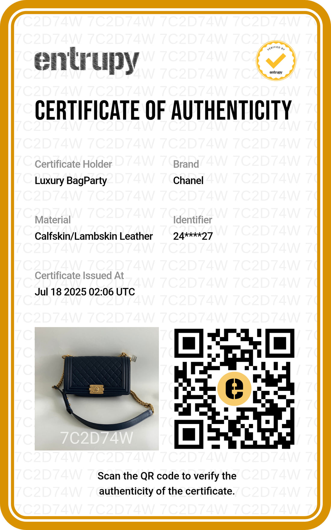 Chanel Lambskin Quilted Medium Boy Flap Dark Blue