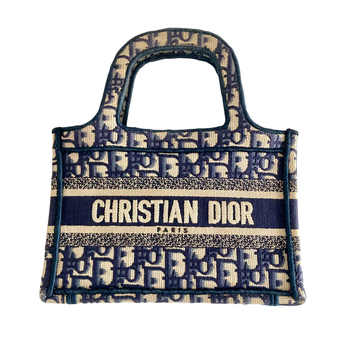 Christian Dior Booktote Mini Blue Oblique (50-MA-0260)