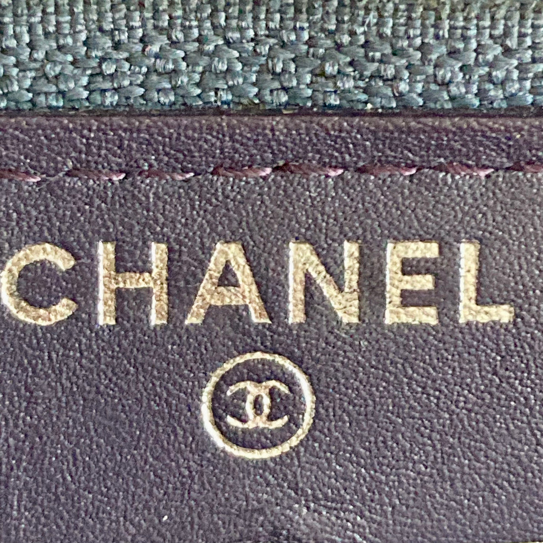 Chanel Quilted Cambon Large Gusset Zip Around Wallet Navy