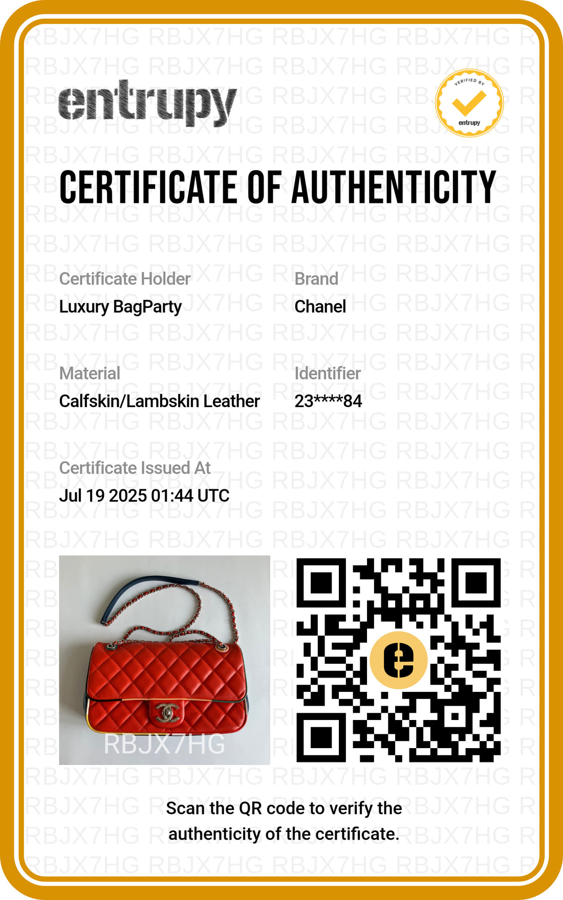 Chanel Paris Cuba Lambskin Half Flap Medium Multicolor (23595984)