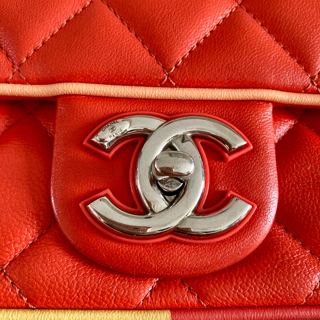 Chanel Paris Cuba Lambskin Half Flap Medium Multicolor (23595984)