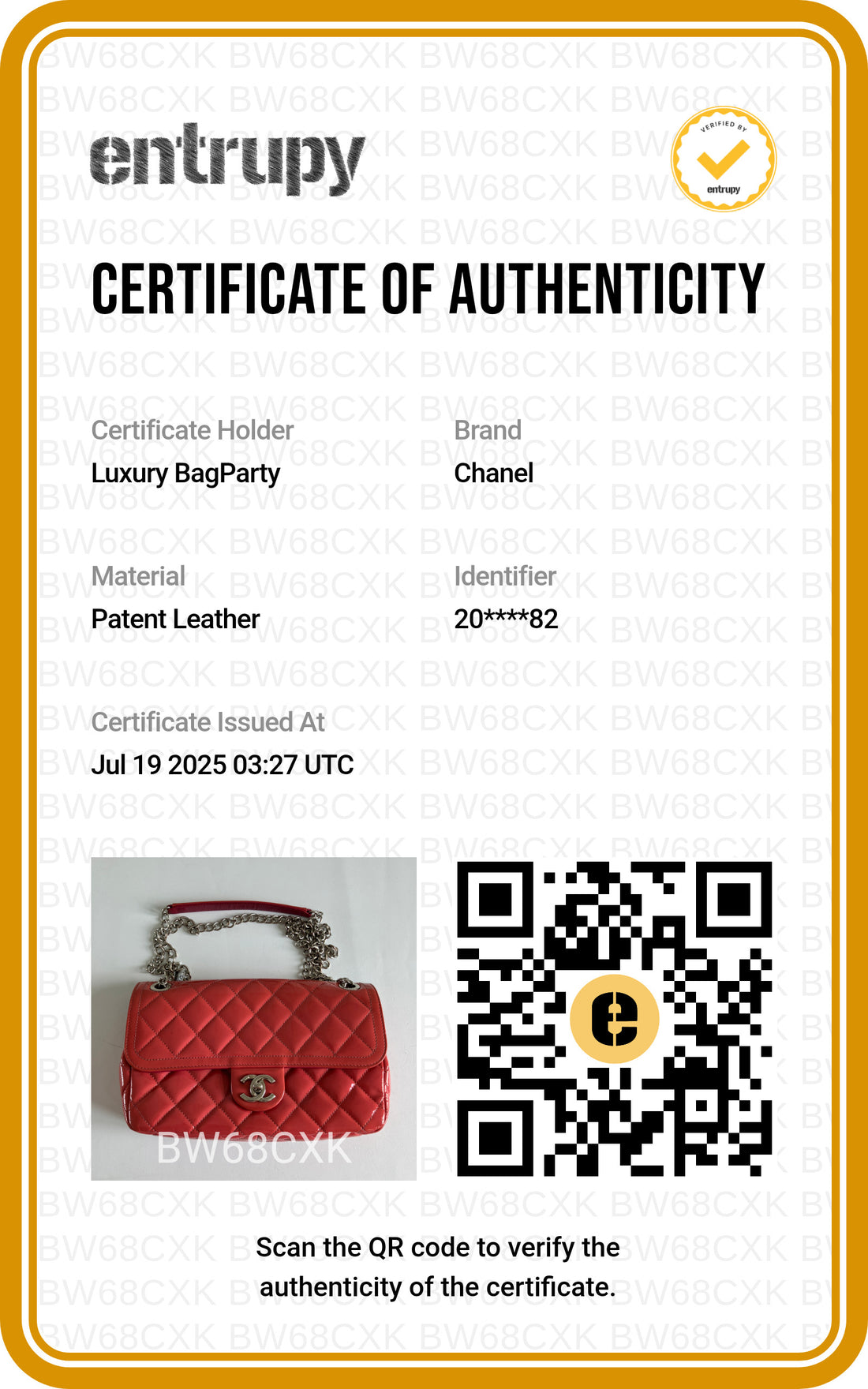 Chanel Patent Quilted Large Coco Shine Flap Pink
