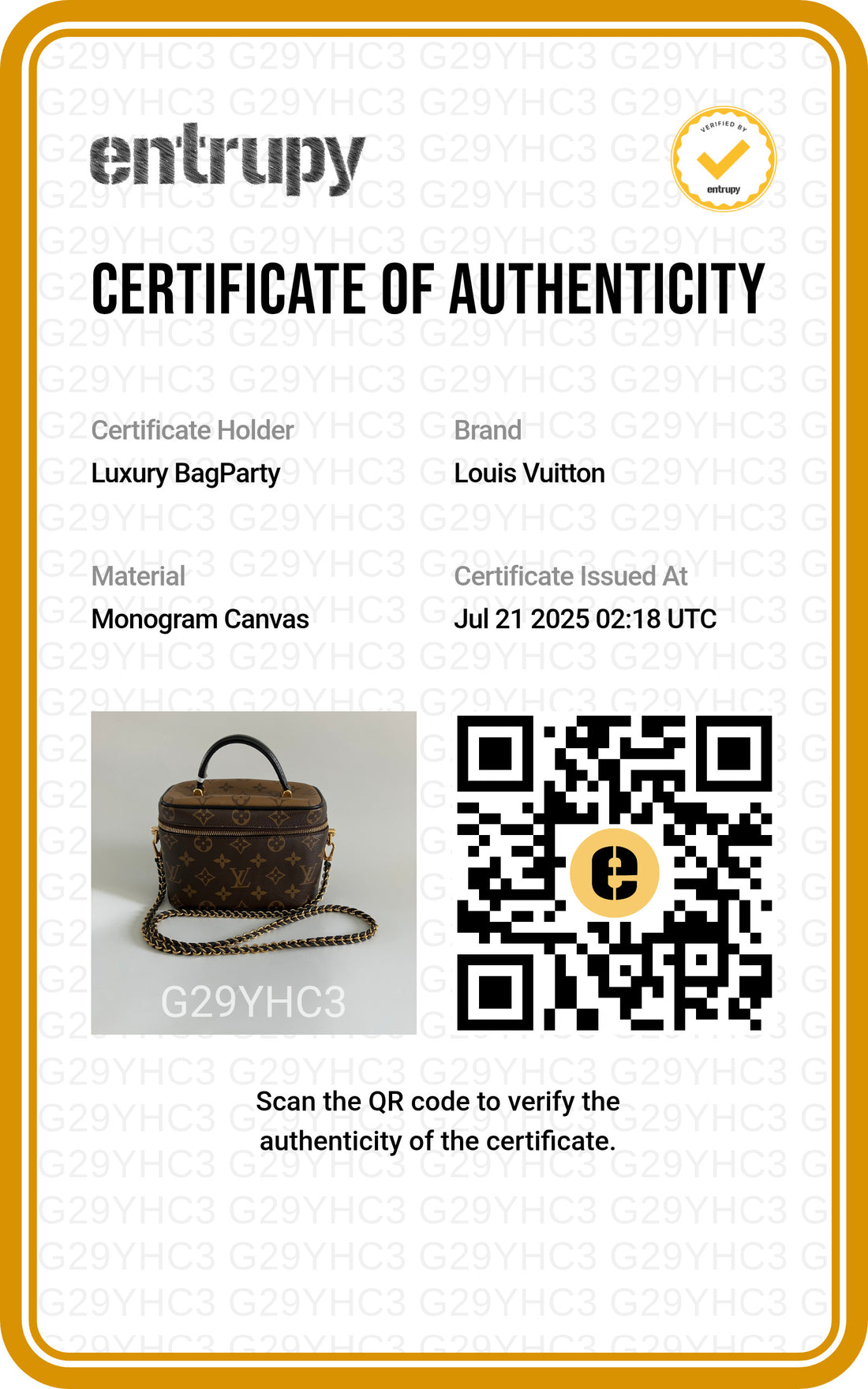 Louis Vuitton Reverse Monogram Vanity Bag Pl2280 lv968