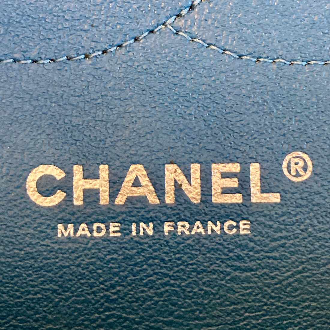 Chanel Caviar Quilted Double Flap Jumbo Blue SHW (18***62)
