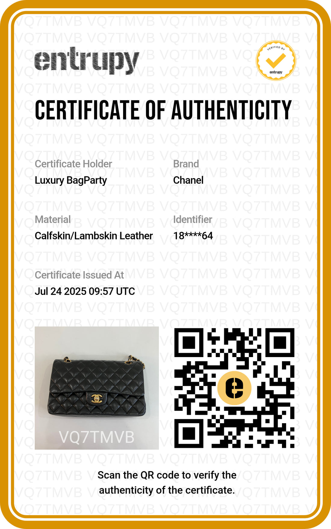 Chanel Quilted Lambskin Double Flap Small GHW (16 Series)