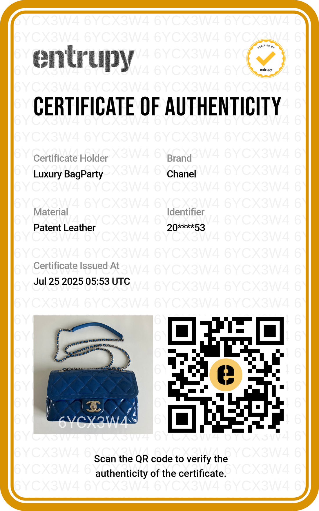 Chanel Coco Shine Quilted Small Flap Blue (20***53)