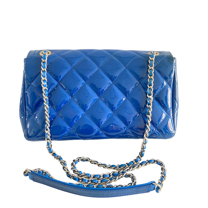 Chanel Coco Shine Quilted Small Flap Blue (20***53)