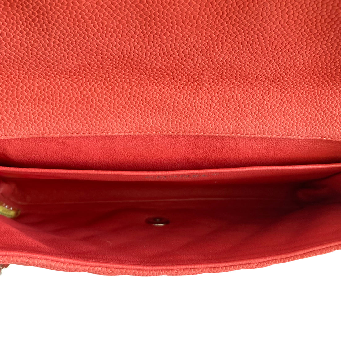 Chanel Caviar Quilted Clutch Coral Pink (18***41)