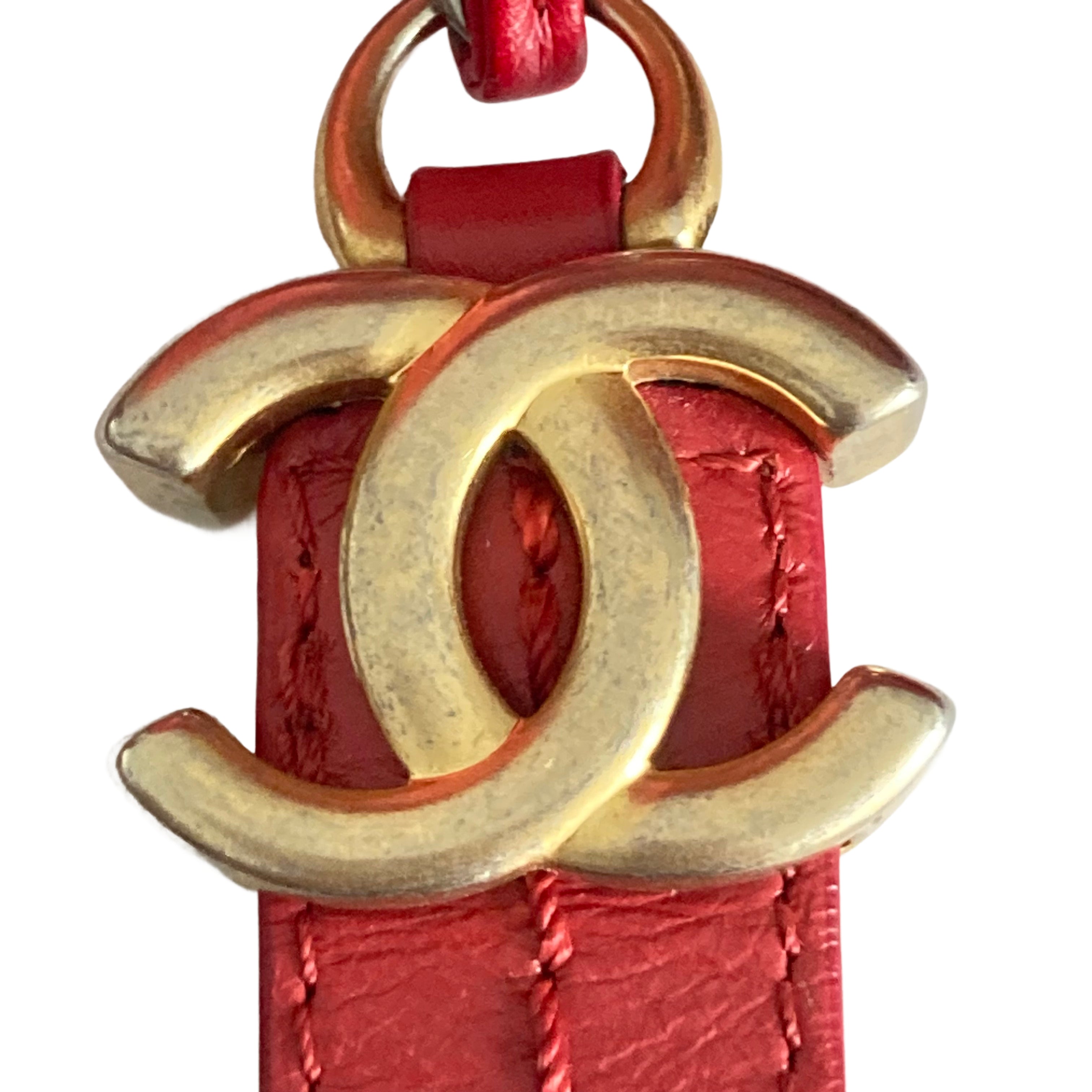 Chanel Aged Calfskin Gabrielle Hobo Small Red GHW （28***84）