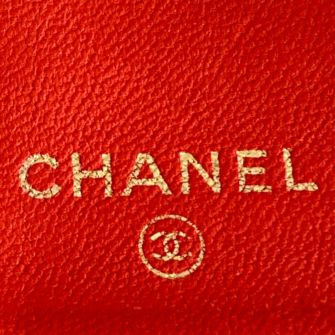 Chanel Lambskin Bifold Wallet Orange