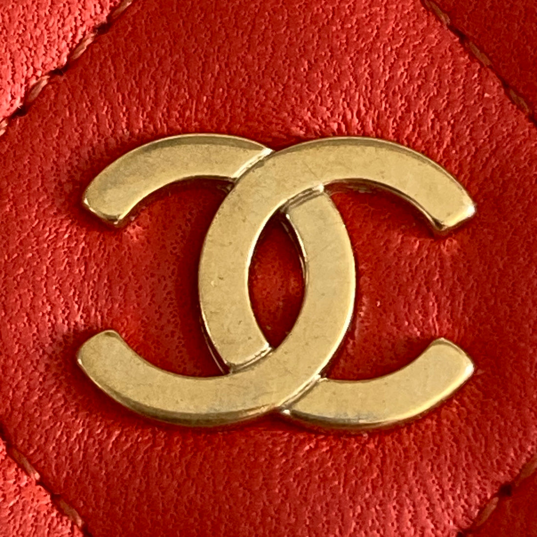 Chanel Lambskin Bifold Wallet Orange