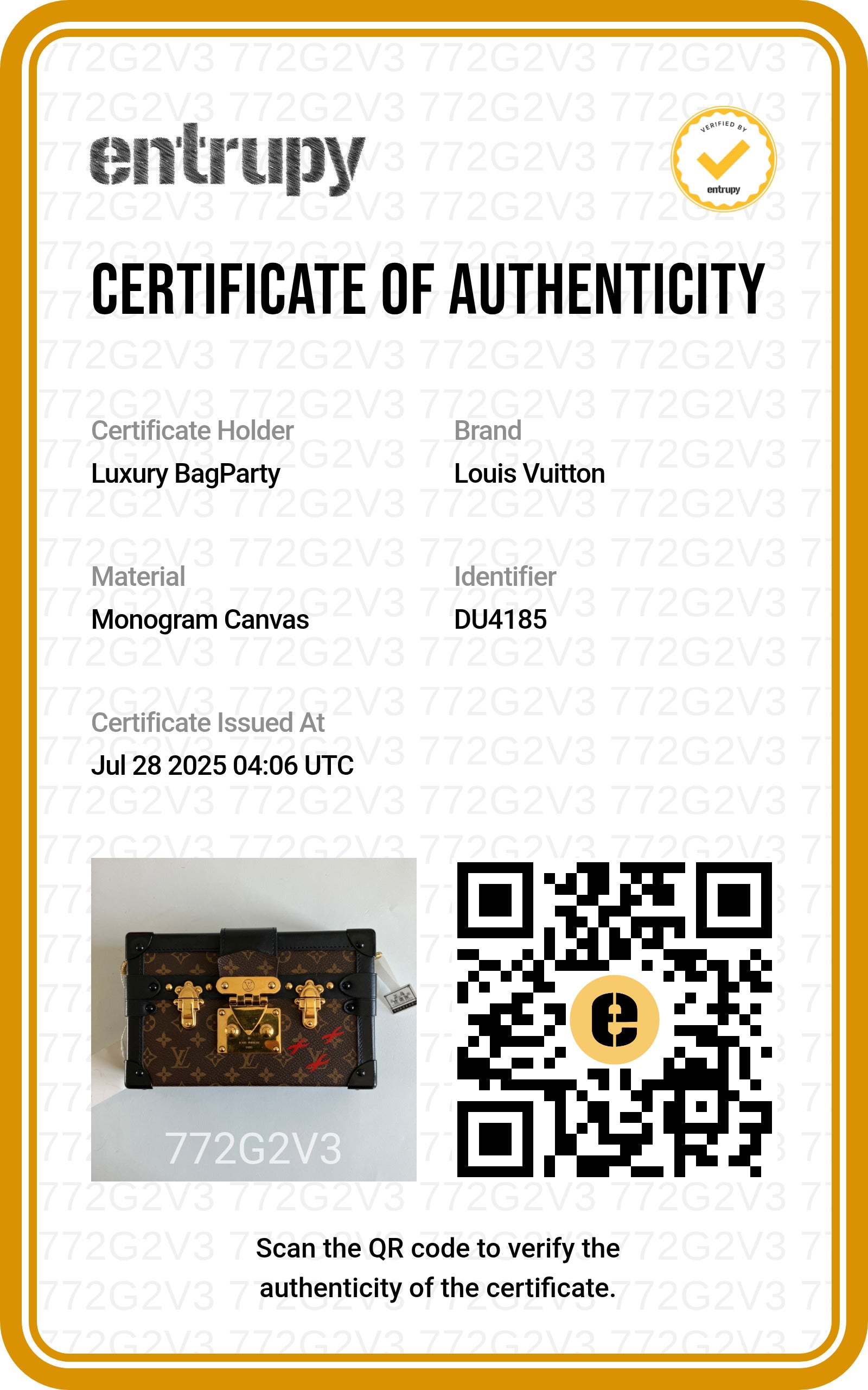 Louis Vuitton Classic Monogram Petite Malle Black Edge Microchipped