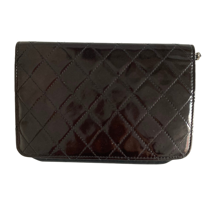 Chanel Brilliant Patent Brilliant WOC Chocolate