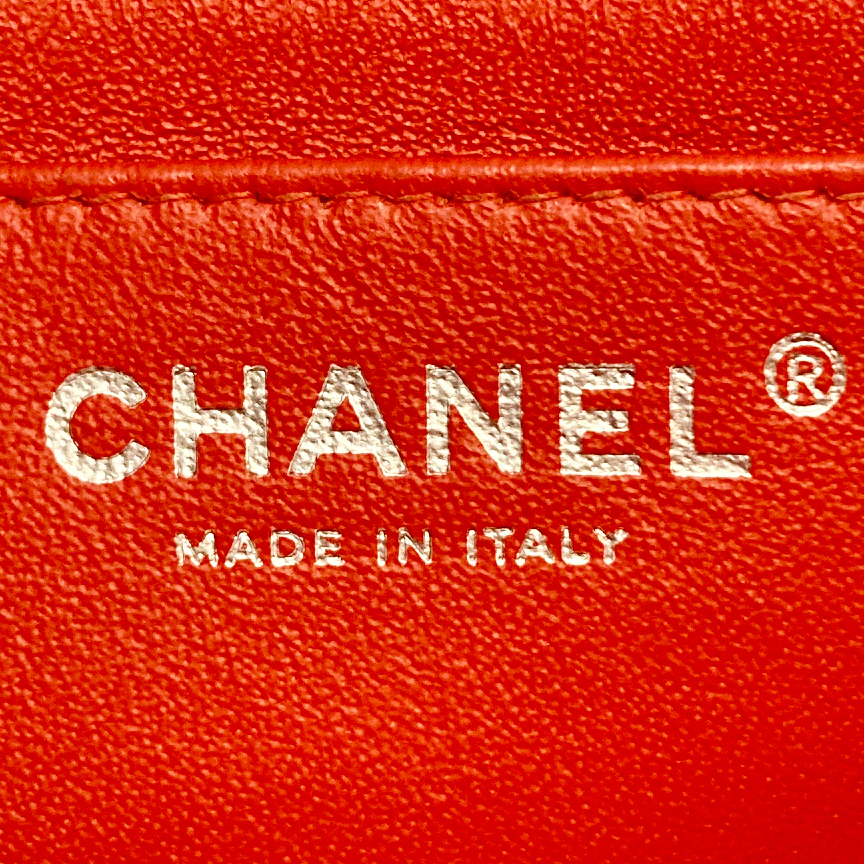 Chanel Patent Quilted Mini Square Flap Red