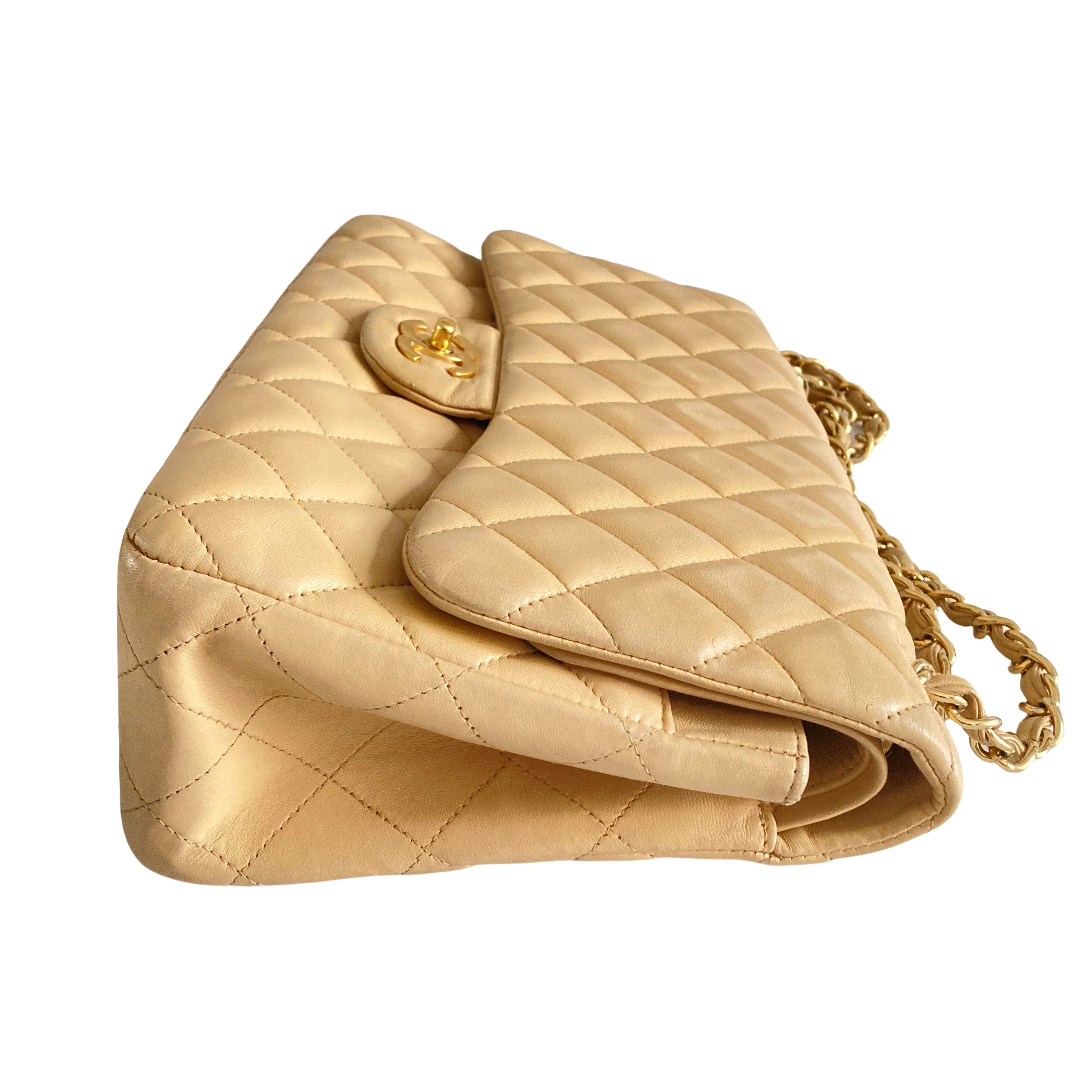 Chanel Silver Buckle CF Chain Bag Yellow (14***84）CC920