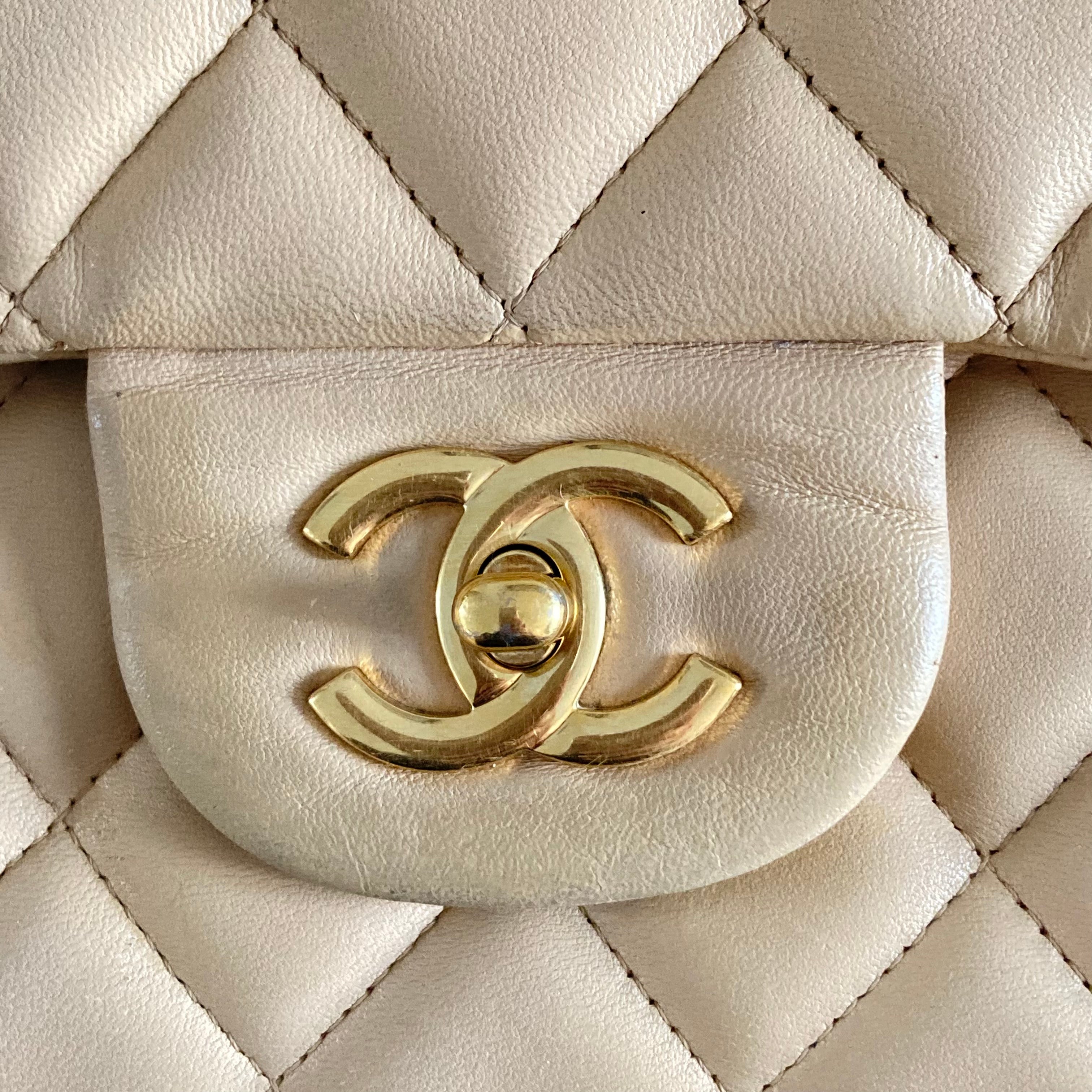 Chanel Silver Buckle CF Chain Bag Yellow (14***84）CC920