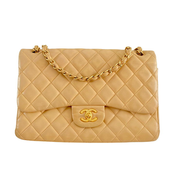 Chanel Silver Buckle CF Chain Bag Yellow (14***84）CC920
