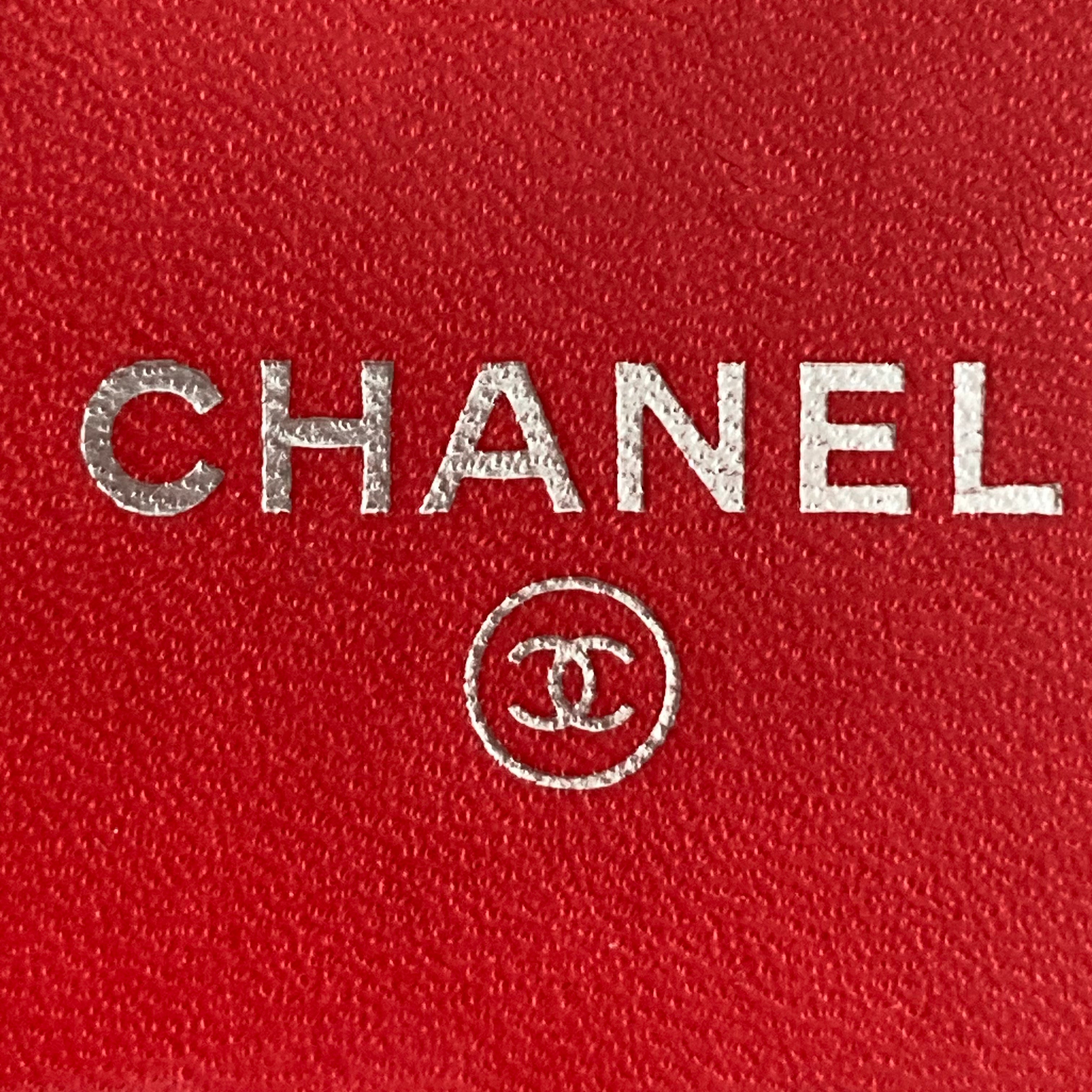 Chanel Caviar Flap Wallet Coral (17***70)