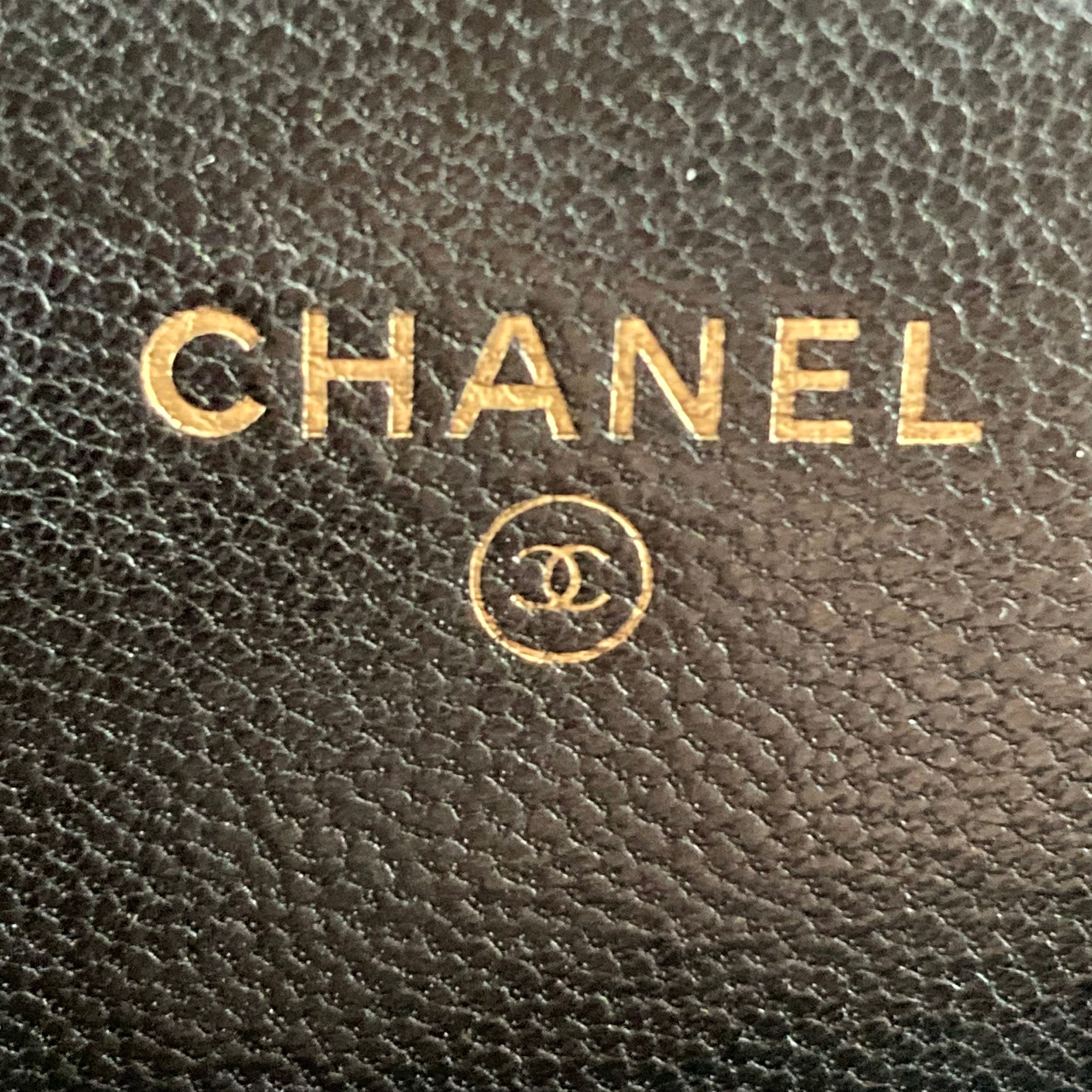 Chanel Lambskin Quilted Chanel 19 Wallet On Chain WOC Black CC303