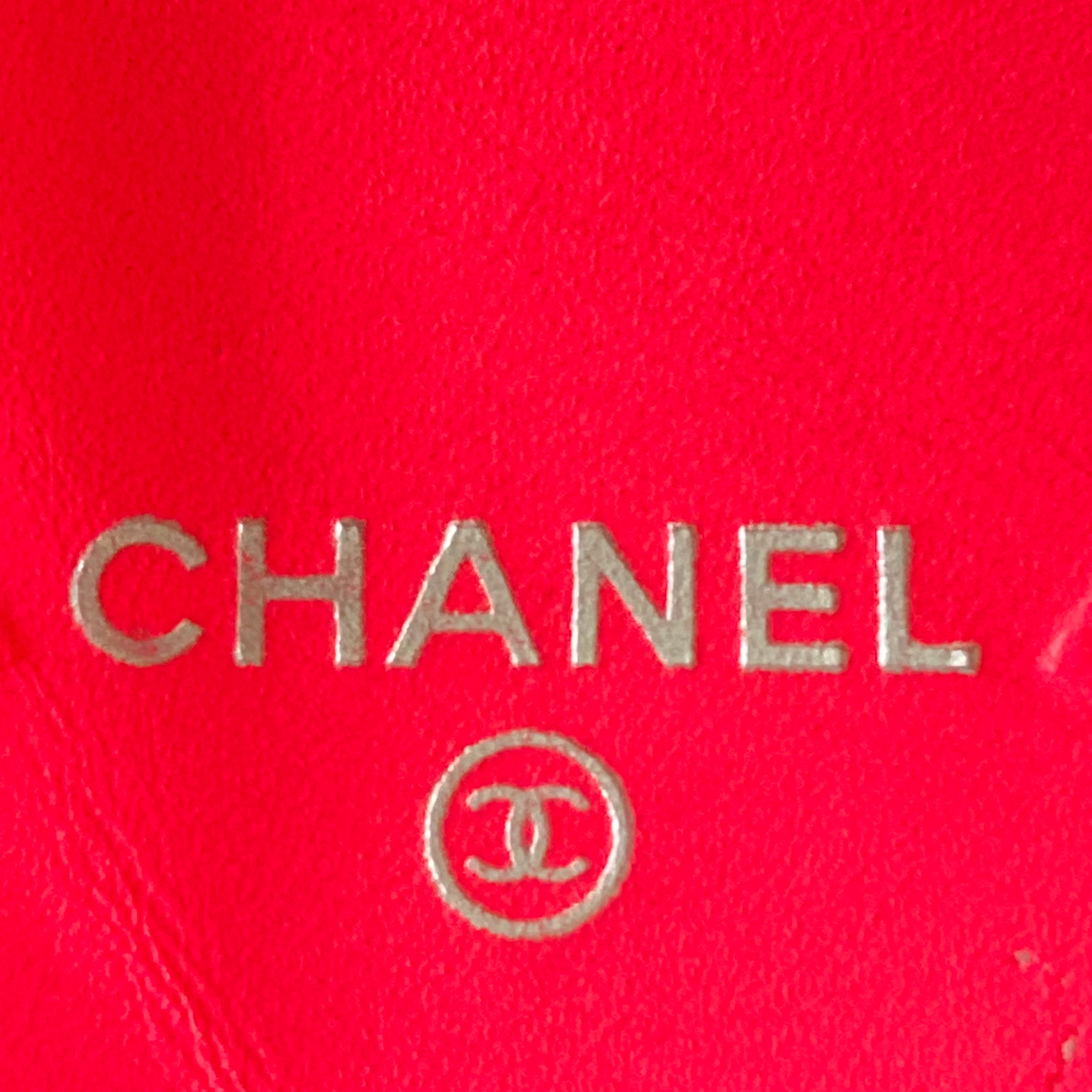 Chanel Cambon Wallet Black and Pink Interior