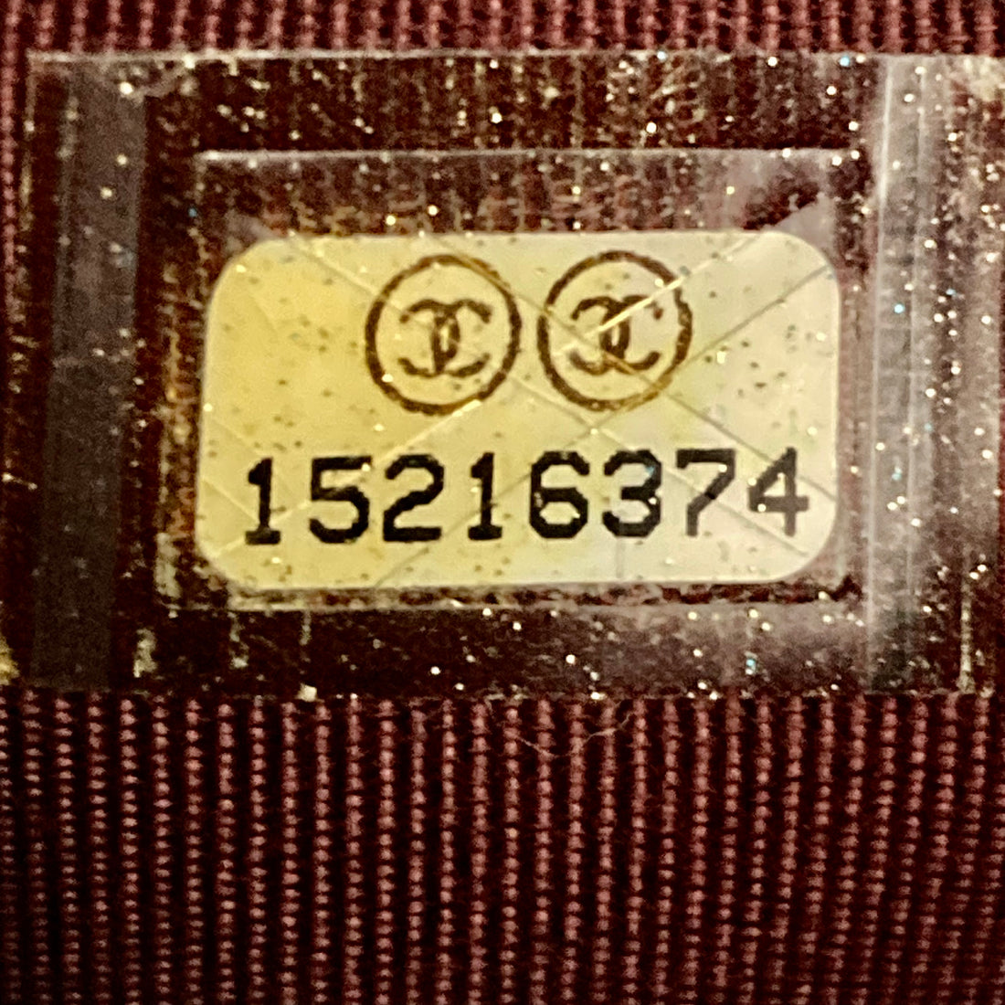 Chanel Patent Calfskin Quilted Yen Wallet Burgundy (15****74)