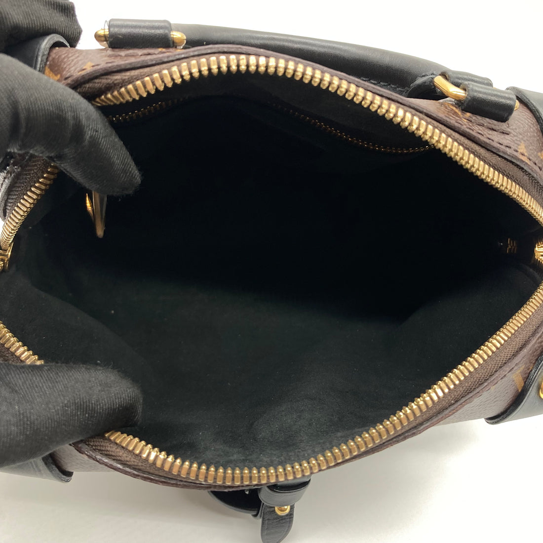 Louis Vuitton Petite Malle Souple Handbag Monogram Canvas