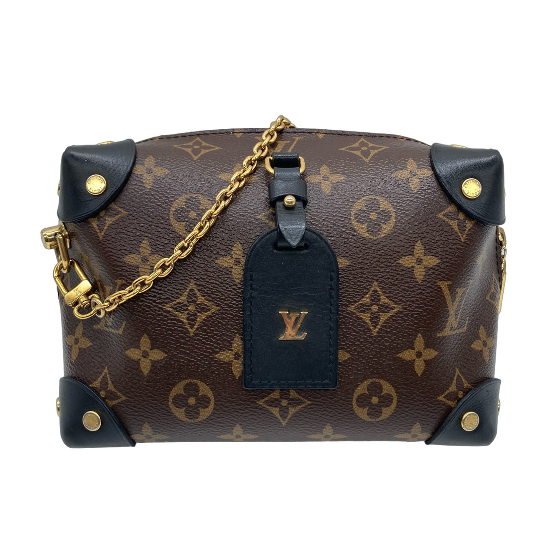 Louis Vuitton Petite Malle Souple Handbag Monogram Canvas