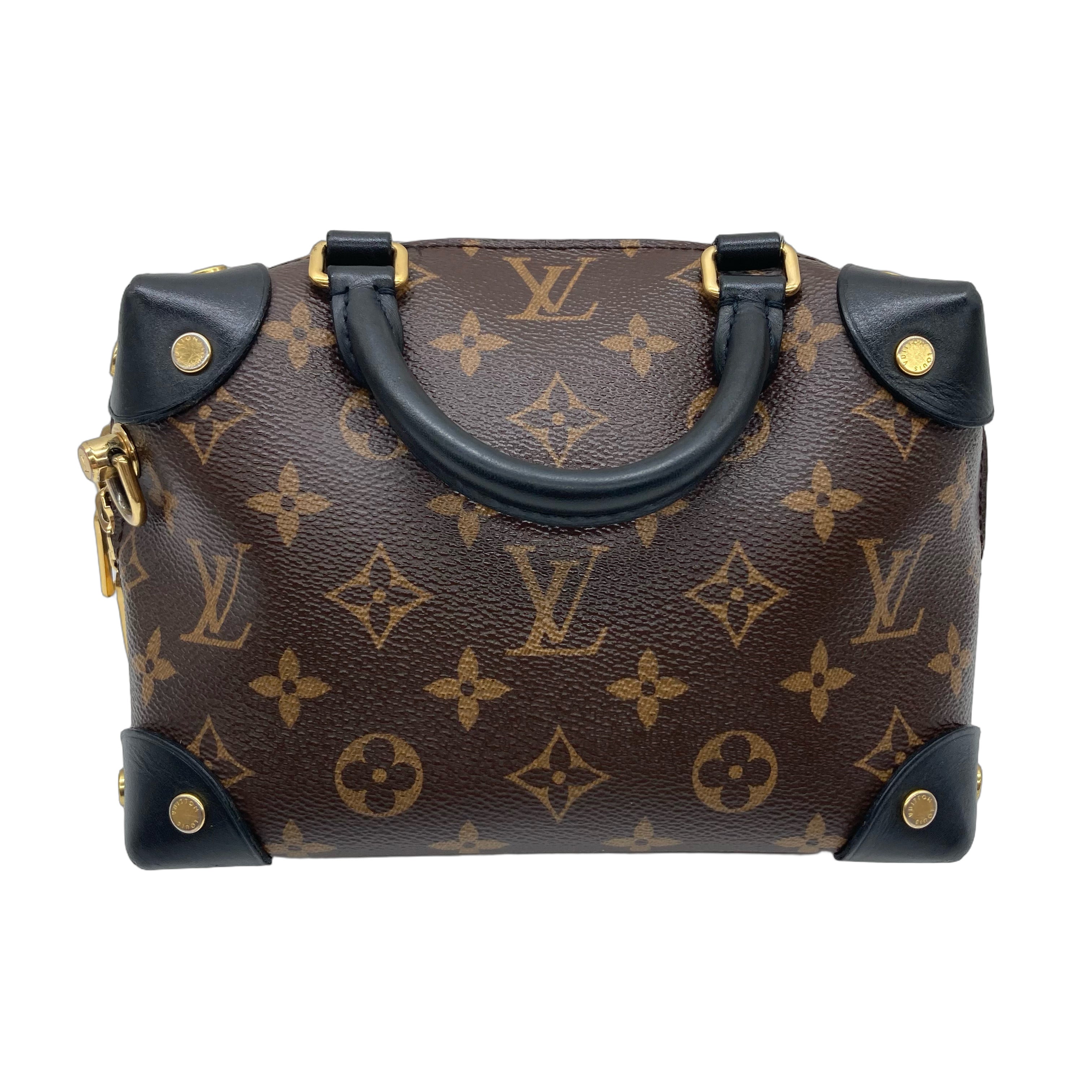 Louis Vuitton Petite Malle Souple Handbag Monogram Canvas