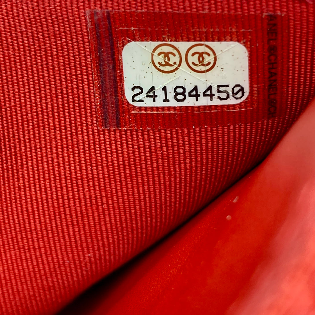 Chanel Lambskin Quilted Wallet On Chain Red GHW (24***50)