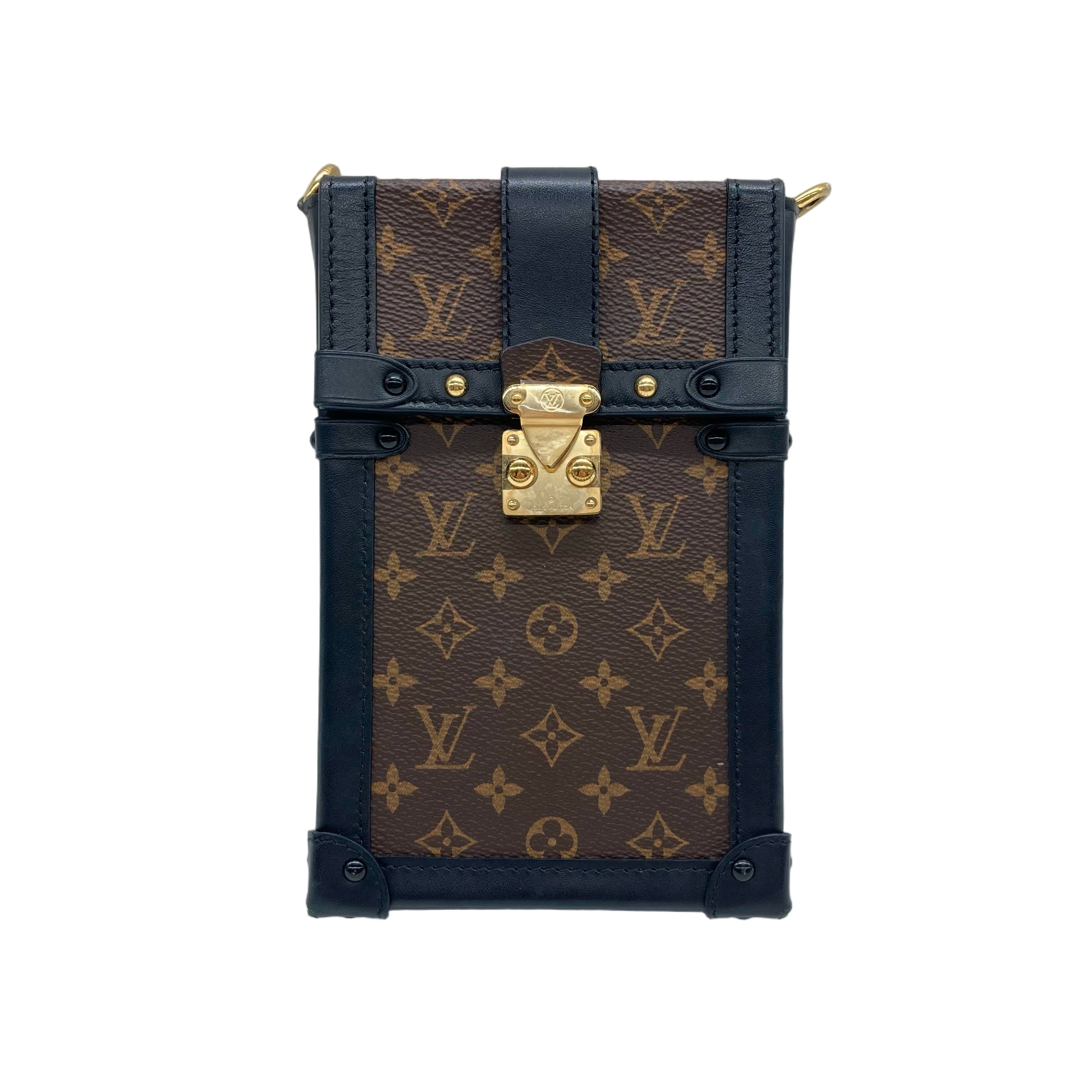 Louis Vuitton Vertical Trunk Pochette Monogram Canvas (FZ0240) LV914