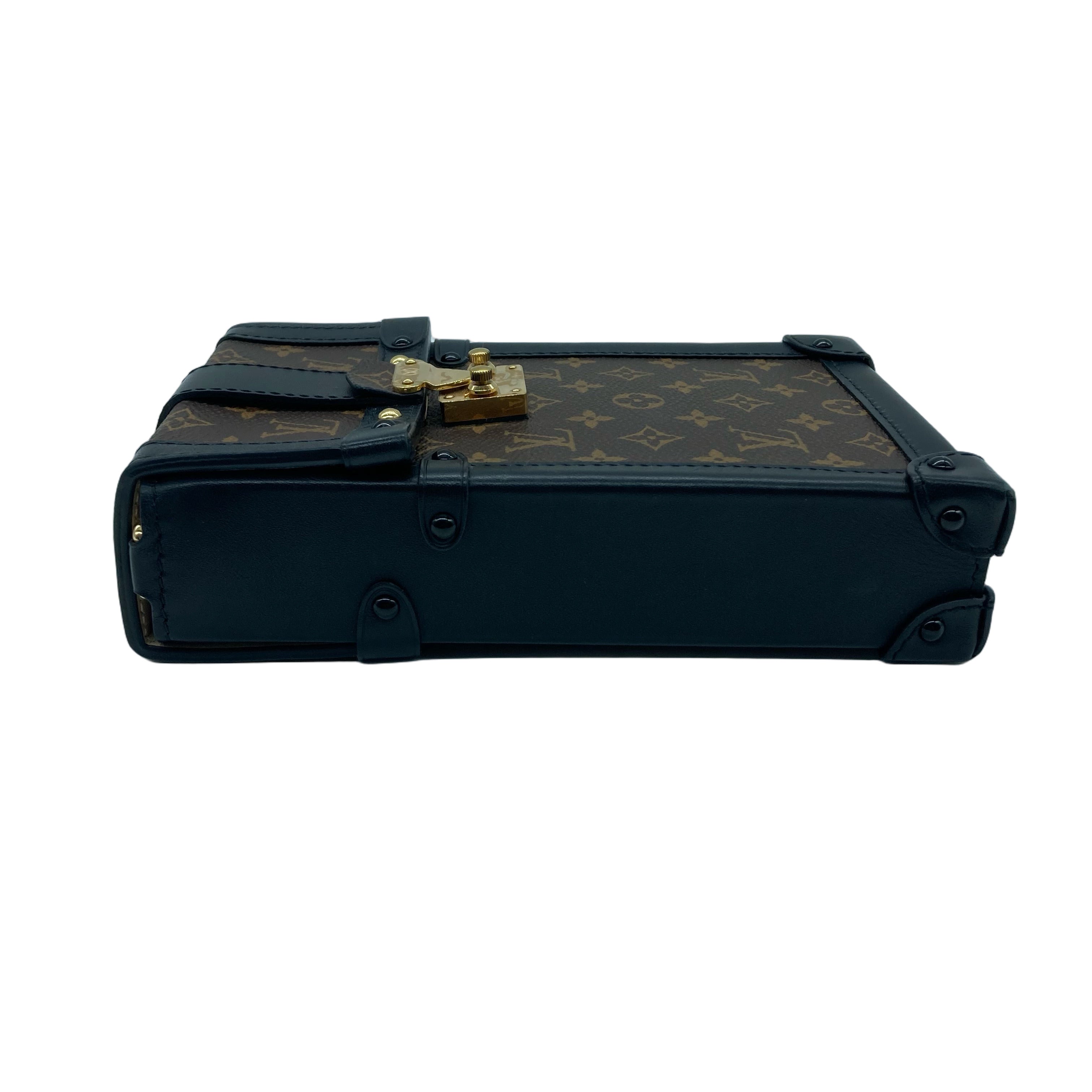 Louis Vuitton Vertical Trunk Pochette Monogram Canvas (FZ0240) LV914