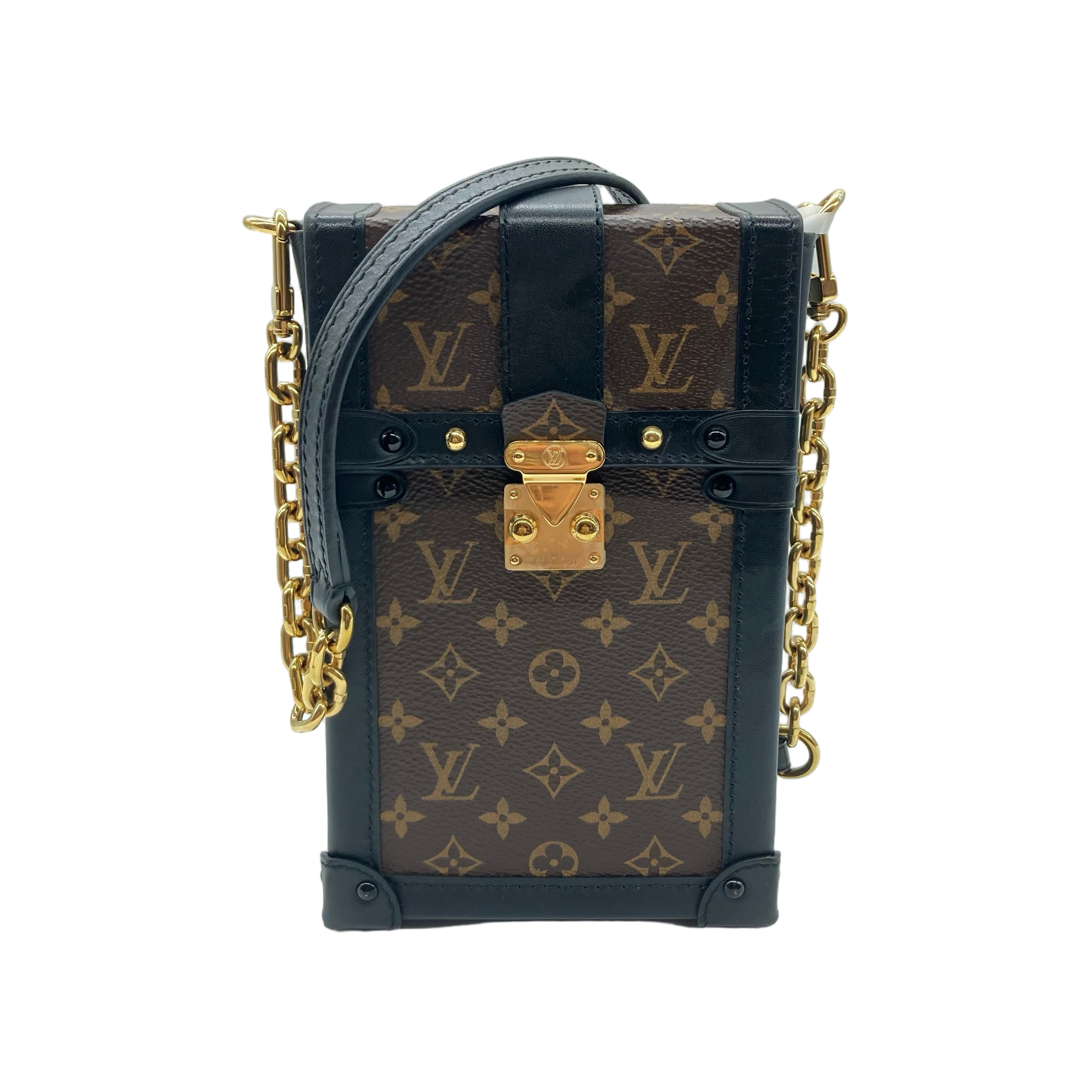 Louis Vuitton Vertical Trunk Pochette Monogram Canvas (FZ0240) LV914