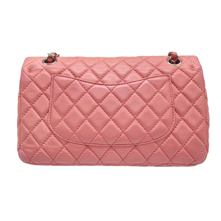 Chanel Lambskin Quilted Double Flap Small Pink (12***25)
