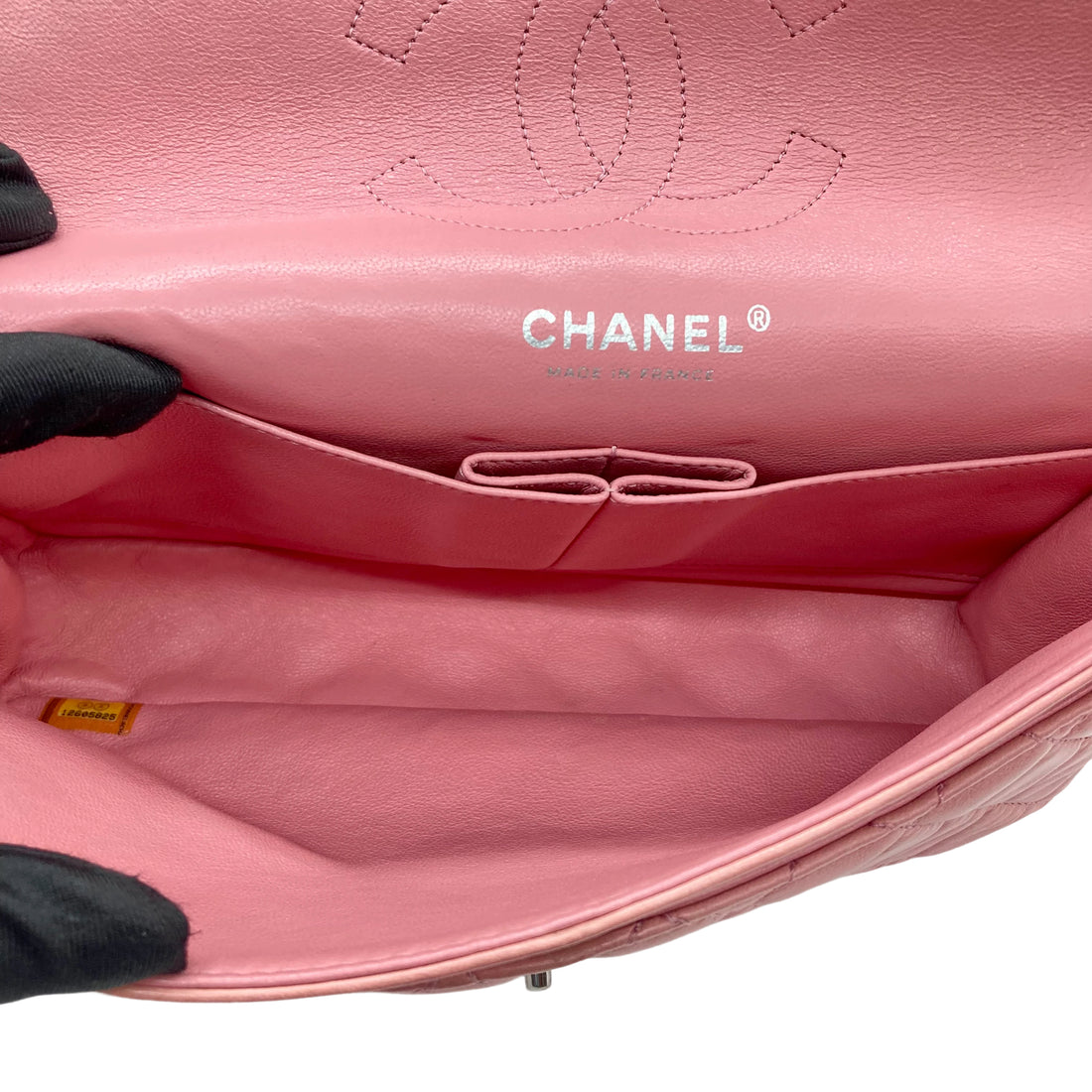 Chanel Lambskin Quilted Double Flap Small Pink (12***25)