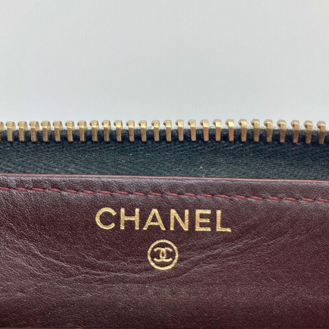 Chanel 2.55 Quilted Leather Zip Wallet Black (1874**196)
