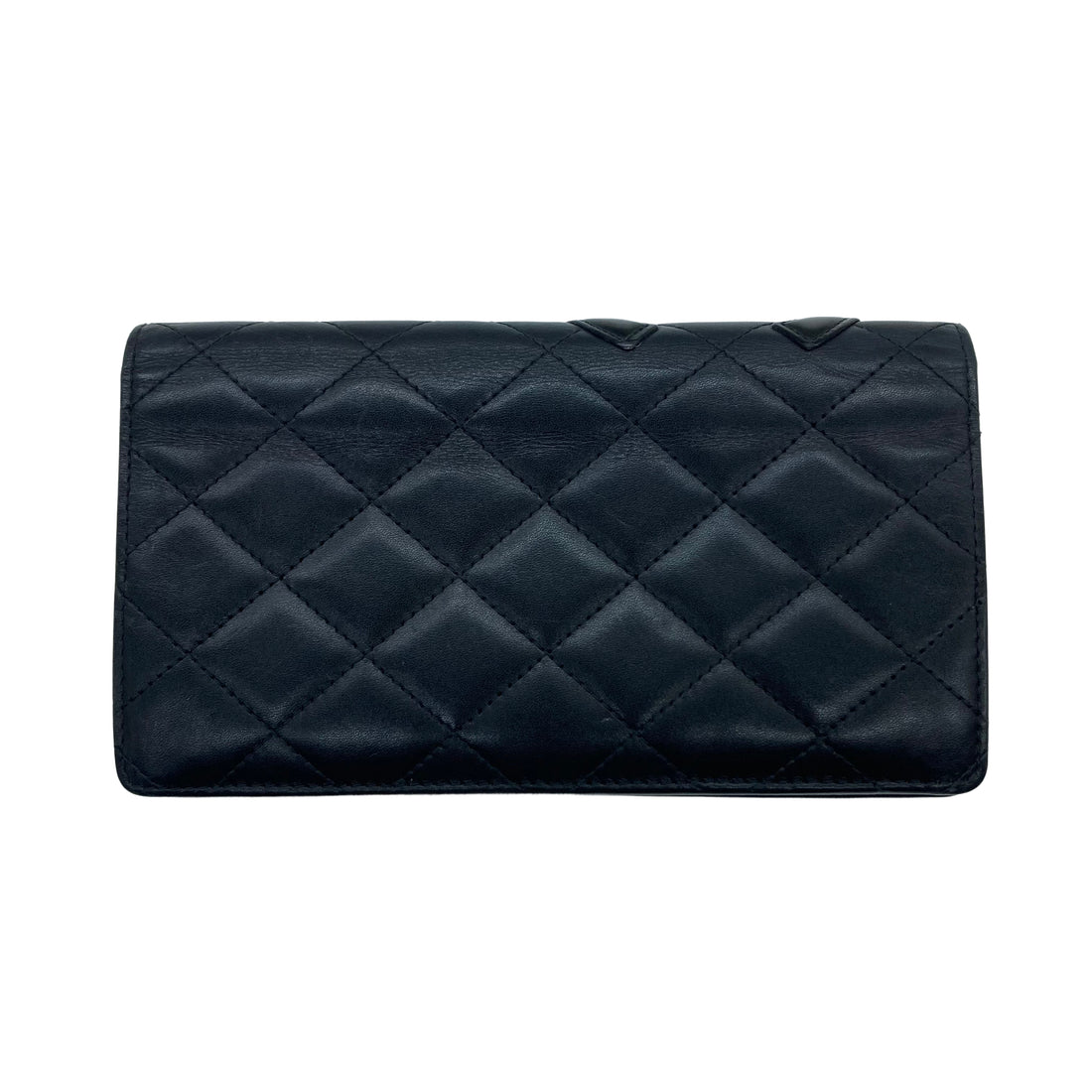 Chanel Cambon Wallet Black and Pink Interior CC405