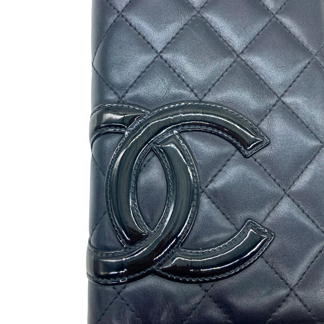 Chanel Cambon Wallet Black and Pink Interior CC405