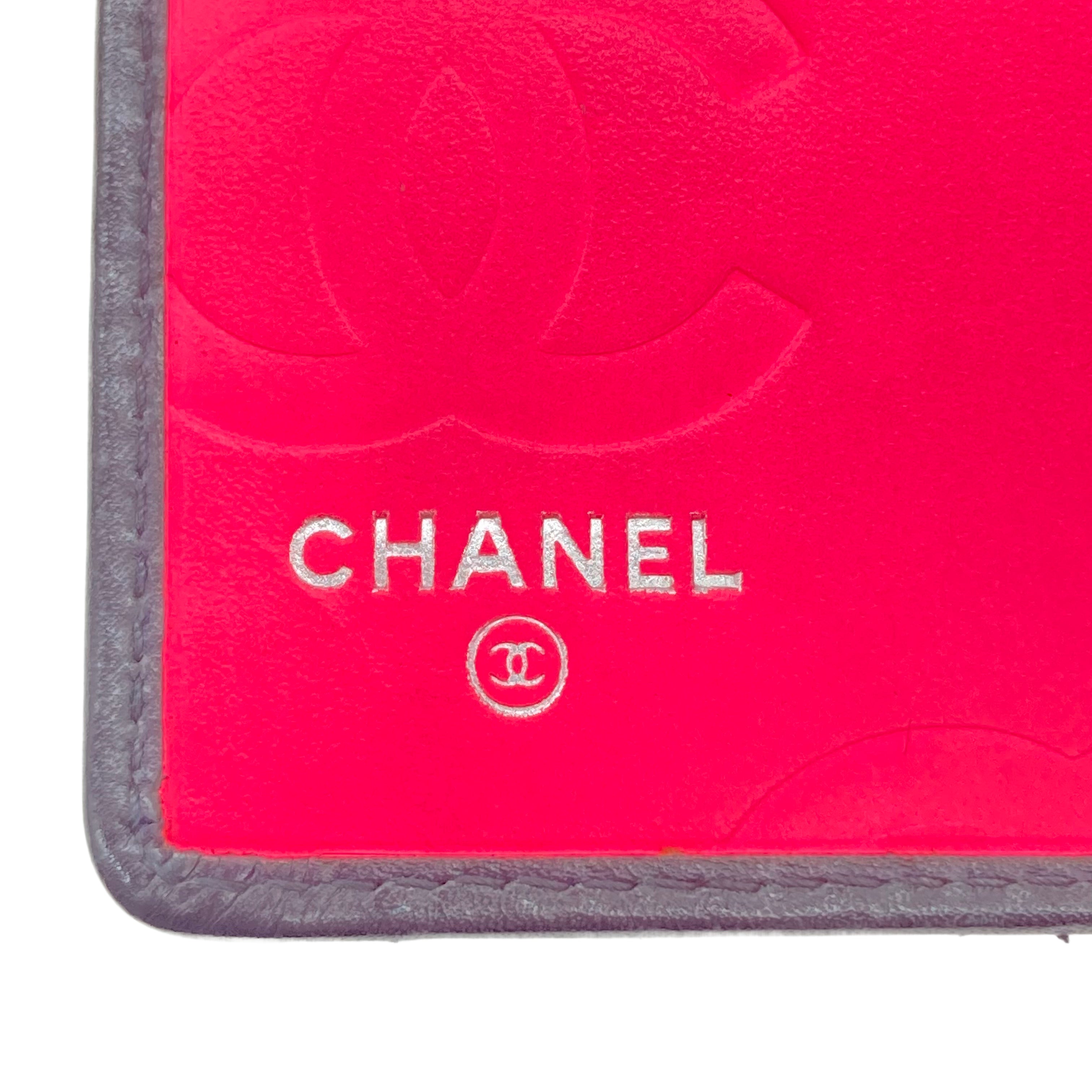 Chanel Cambon Wallet Black and Pink Interior CC405