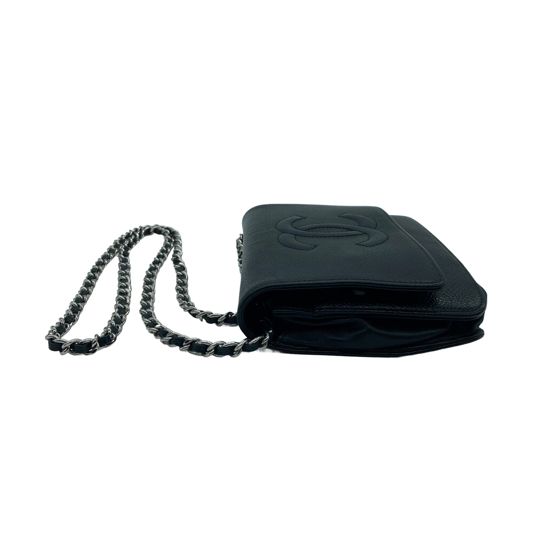 Chanel Caviar CC Wallet on Chain Leather Black (19***45)