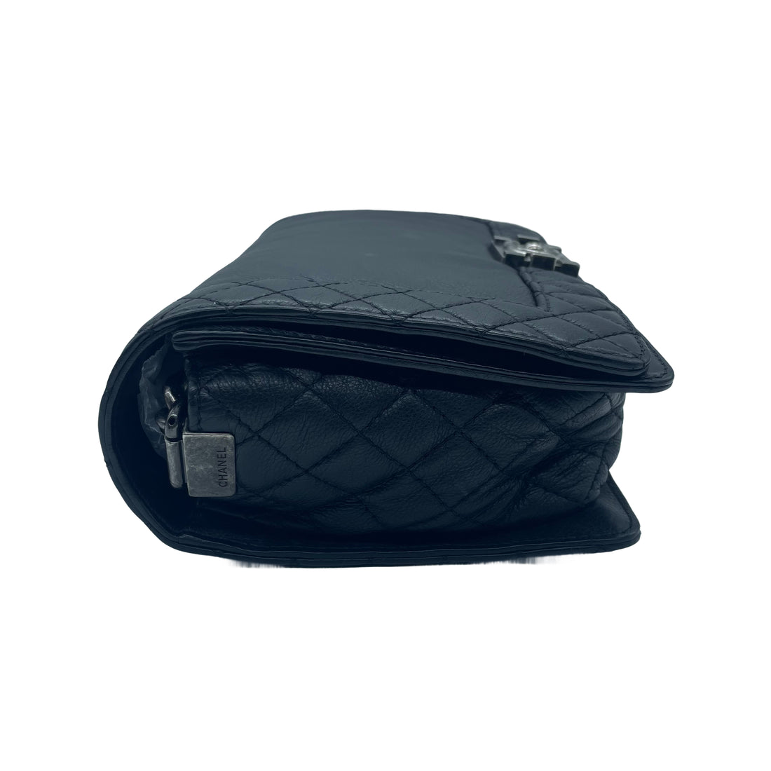 Chanel Quilted Reverso Boy Medium Black SHW (18***81)