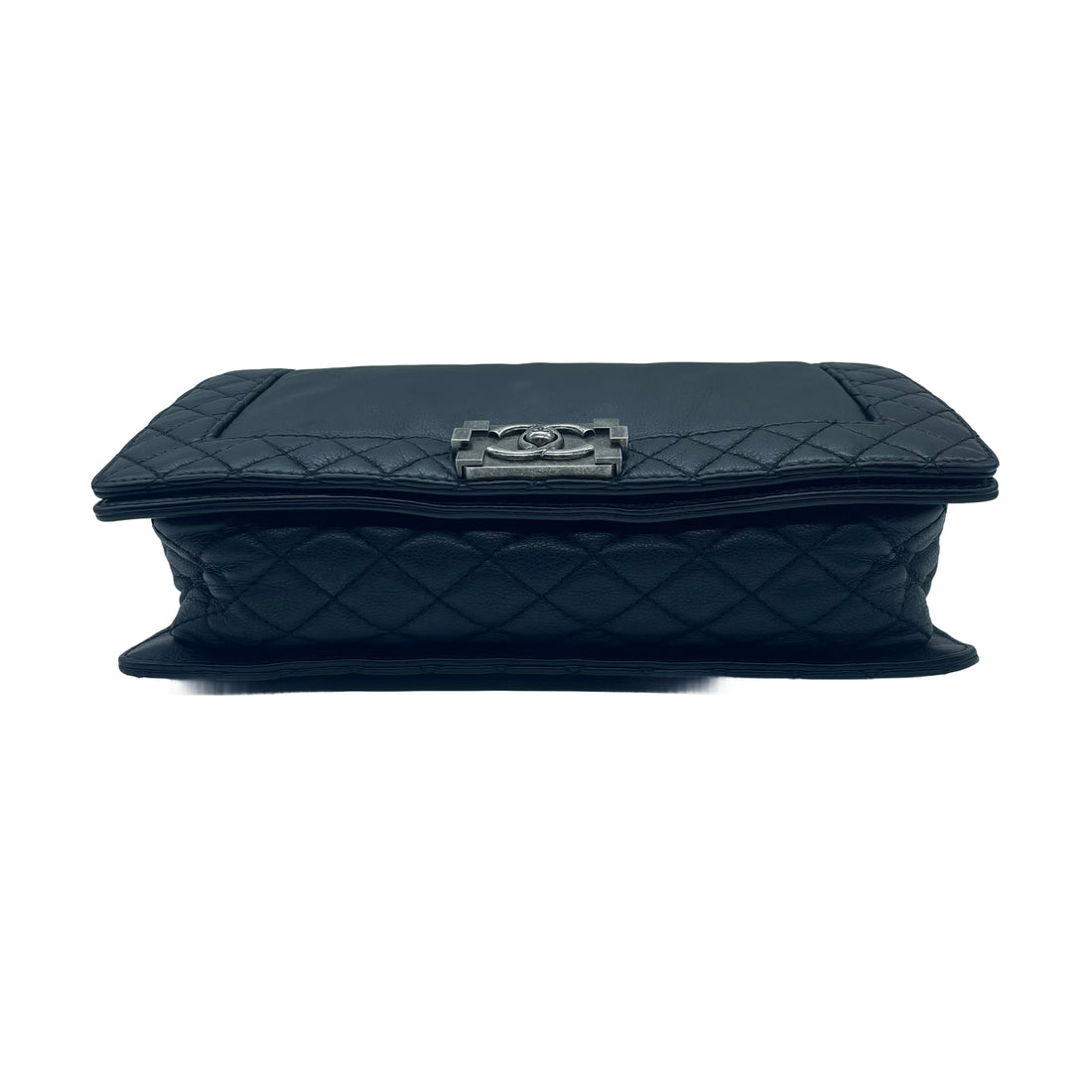 Chanel Quilted Reverso Boy Medium Black SHW (18***81)