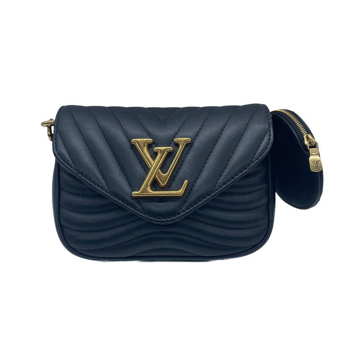 Louis Vuitton Calfskin New Wave Chain PM Smoothie black LV956