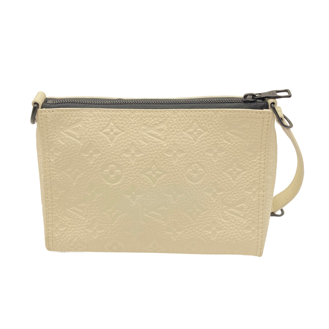 Louis Vuitton Monogram Empreinte Leather White Triangle Bag (AR4189)