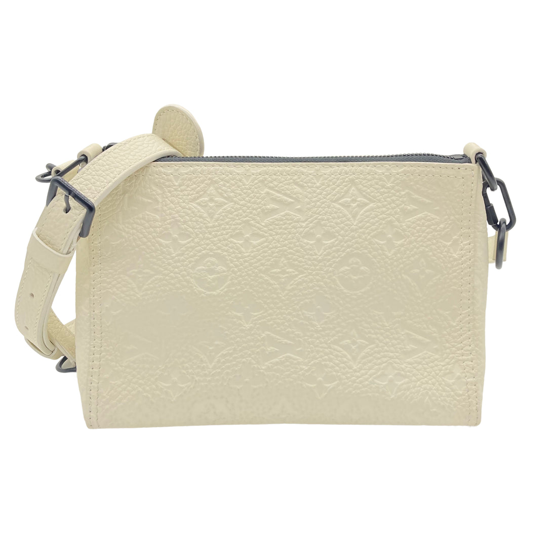 Louis Vuitton Monogram Empreinte Leather White Triangle Bag (AR4189)