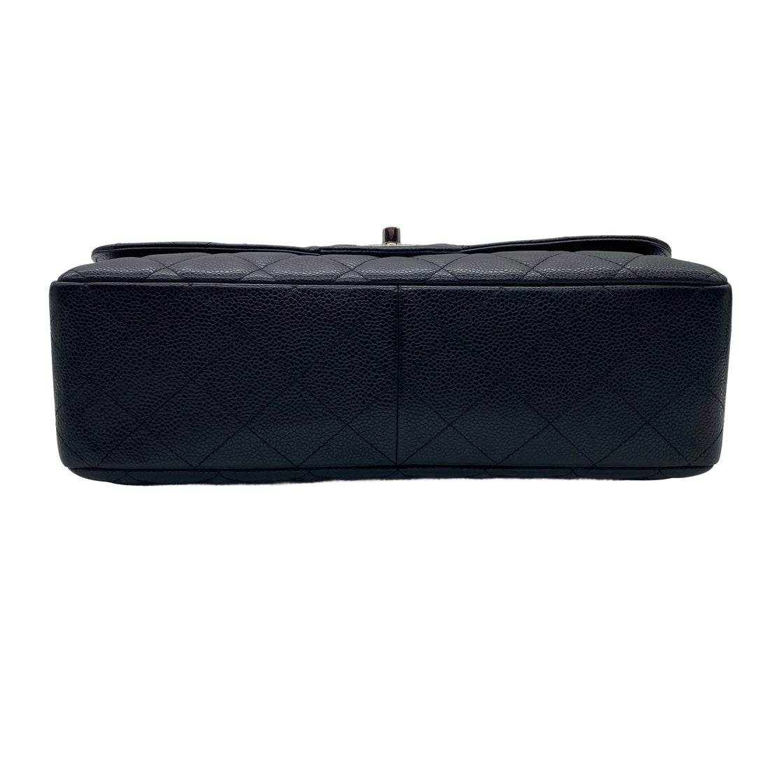 Chanel Classic Caviar Jumbo Single Flap CF Black GHW (13***96) cc419