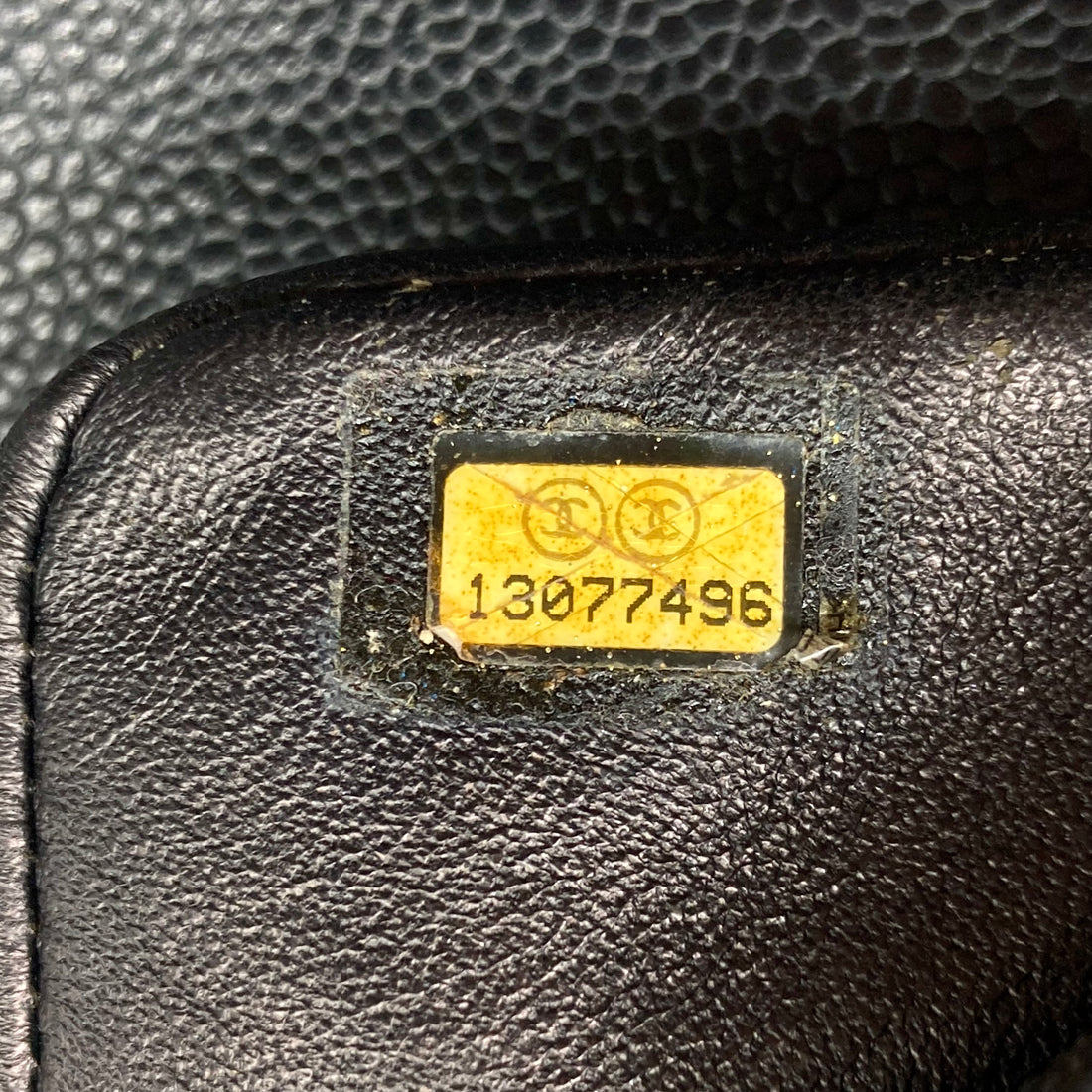Chanel Classic Caviar Jumbo Single Flap CF Black GHW (13***96) cc419