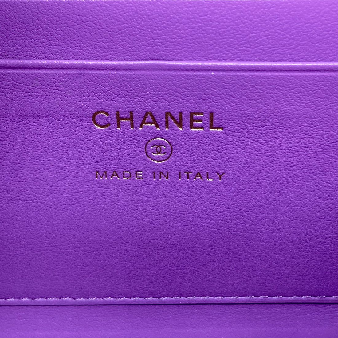 Chanel Small Tweed Filigree Vanity Case Purple (29***77) CC395
